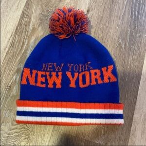 Rare New York Beanie Knit Hat with Pom (Unisex)